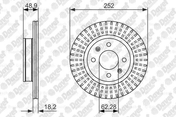 BOSCH 0986479770 Fren Diski On Havali (252-4) Hyundai I10 08>12 1.1 Crdi Dizel Kia Picanto 04>11 1.1 Crdi